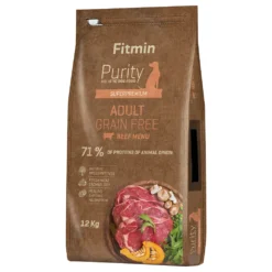 12 Kg Fitmin Dog Purity Adult Graanvrij Rund Hondenvoer Droog