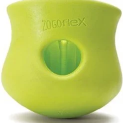 West Paw Toppl Zogoflex – Uitdagend En Sterk Speelgoed Voor Honden – Slowfeeder – Vulbaar Met Voer Of Snacks – Kleur: Groen, Maat: Large