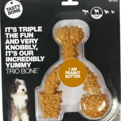 Tasty Bone Trio Bone Pindakaas – Hond – Kauwspeelgoed – Large