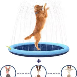 Dutchwide Zwembad Voor Hond En Kind – Hondenzwembad – Hondendouche – Hondenbad – Waterfontein – Watersproeier – Waterspeelgoed – 170 Cm