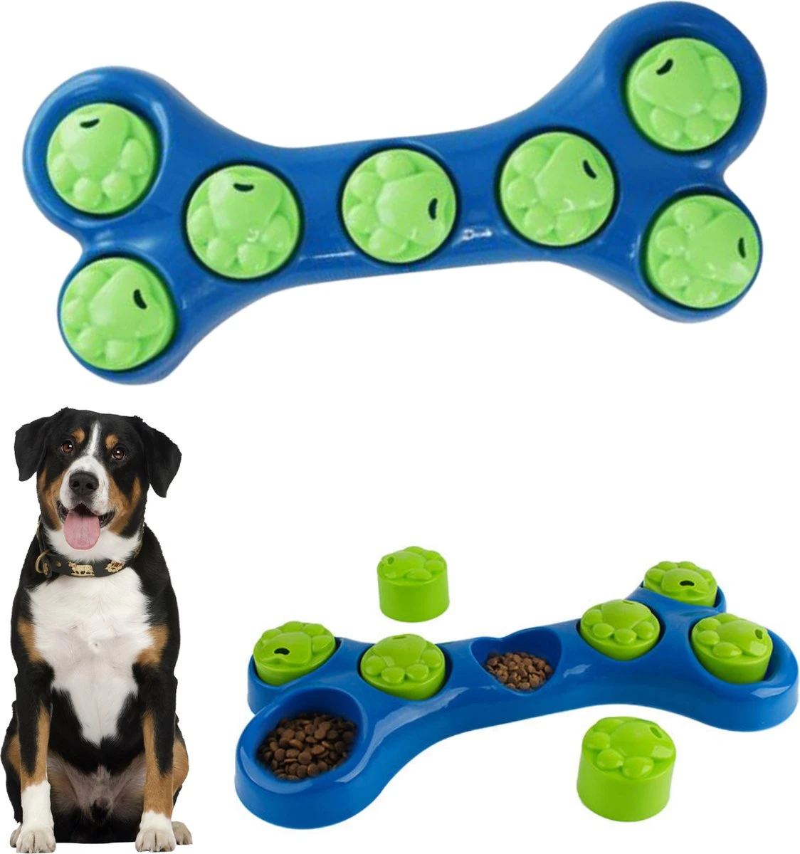 Cheqo® Hondenspeelgoed Met Snack Beloning – Intelligent Speelgoed – Hondentraining – Slowfeeder – Honden Denkspel – Puzzel Voor Honden 1 Cheqo® Hondenspeelgoed Met Snack Beloning – Intelligent Speelgoed – Hondentraining – Slowfeeder – Honden Denkspel – Puzzel Voor Honden