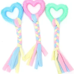 Erg Leuk Honden Speelgoed, Maar Liefst 3 Stuks! Het Hart Is Van TPR Milieu Vrij Materiaal, Zacht, Slijtvast En Bijtvast. Het Speelgoed Is Niet Giftig En Onschadelijk. Het Helpt Om De Tanden Schoon Te Maken. Voor Uw Eigen Hond Of Bestel Een Cadeau