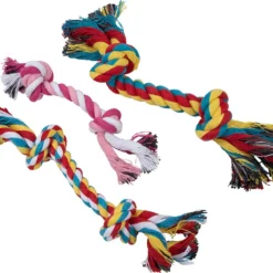 Speeltouw Hond – 3 Stuks – Speelgoed Hond – Flostouw – Hondenspeelgoed – Puppy – Trektouw