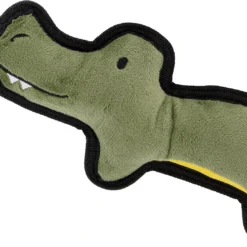 Beco Pluche Krokodil- Hondenknuffel Van Gerecycled Materiaal – Met Luide Pieper – Geschikt Voor Middelgrote Honden – Medium