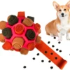 Snuffelbal Voor Honden, Interactief Hondenspeelgoed, Draagbaar Huisdier Snuffeltapijt, Snuffelspeelgoed, Snuffelbal, Speelgoed Voor Kleine Middelgrote Honden, Huisdieren (herfstrood)