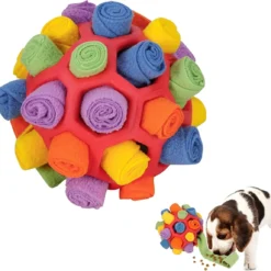 Sniffle Bal Voor Honden – Sniffle Tapijt – Sniffle Speelgoed – Interactieve Hond Speelgoed – Intelligentie Speelgoed – Voedsel Bal – Rood