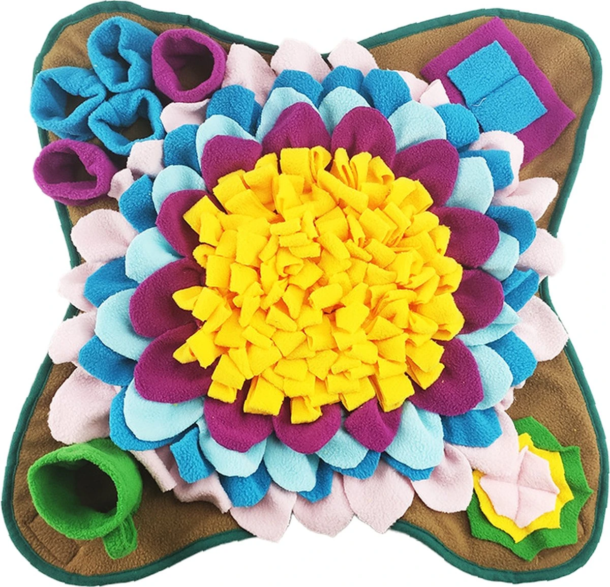 Snuffelmat – Hond – Speelgoed – 50 Cm – Antischrok – Intelligentie – Hondenspeelgoed – Kat – Slow Feeder – Voerbak 1 Snuffelmat – Hond – Speelgoed – 50 Cm – Antischrok – Intelligentie – Hondenspeelgoed – Kat – Slow Feeder – Voerbak