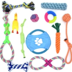 WEBU 12-Pack Hondenspeelgoed Set – Hondenspeeltjes – Honden Speelgoed Bevordert De Intelligentie Van Uw Hond – Kauw/Bijt Speelgoed – Geschikt Voor Puppy’s T/m Grote Honden