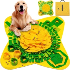 Snuffeldeken Honden Wasbaar Opvouwbaar Geurtrainingsmat Antislip Niet-giftig Snuffeldeken Voor Honden Snuffelspeelgoed Duurzaam Interactief Hondenspeelgoed 70 X 70 Cm