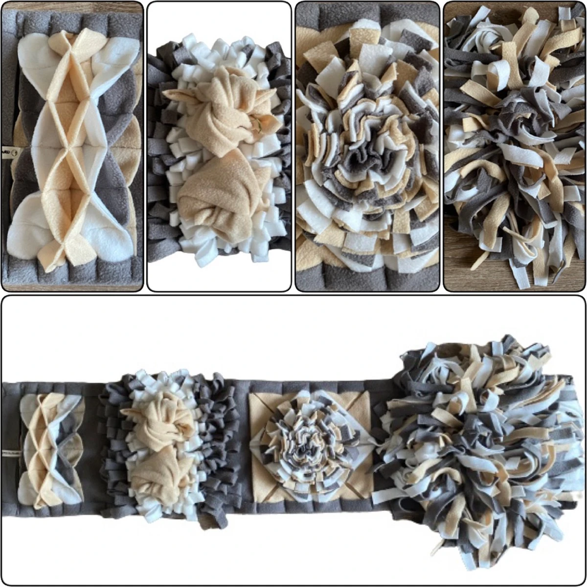 Snuffelmat Voor Honden En Katten. Snuffelmat Maat M In De Kleuren Midden Grijs, Zand, Offwhite. Hersenwerk Voor Huisdieren. MadeByShuko. Snuffelkleed-Speelkleed-Voerkleed-Hondenpuzzel-Voerpuzzel-Slowfeeder-Intelligentie Speelgoed Voor Hond En Kat 1 Snuffelmat Voor Honden En Katten. Snuffelmat Maat M In De Kleuren Midden Grijs, Zand, Offwhite. Hersenwerk Voor Huisdieren. MadeByShuko. Snuffelkleed-Speelkleed-Voerkleed-Hondenpuzzel-Voerpuzzel-Slowfeeder-Intelligentie Speelgoed Voor Hond En Kat