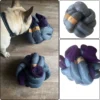 Snuffelbal Voor Honden In De Kleuren Antraciet En Aubergine. Maat 1. Hersenwerk Voor Honden. MadeByShuko. Snuffelbal – Knoopbal – Speelbal – Snuffelmat – Brainwork For Dogs – Hondenpuzzel – Slow Feeder – Snuffle Ball – Honden Intelligentie Speelgoed