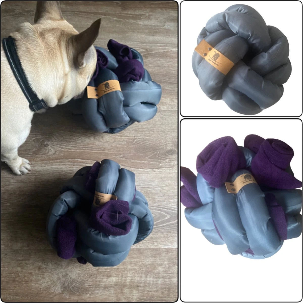 Snuffelbal Voor Honden In De Kleuren Antraciet En Aubergine. Maat 1. Hersenwerk Voor Honden. MadeByShuko. Snuffelbal – Knoopbal – Speelbal – Snuffelmat – Brainwork For Dogs – Hondenpuzzel – Slow Feeder – Snuffle Ball – Honden Intelligentie Speelgoed 1 Snuffelbal Voor Honden In De Kleuren Antraciet En Aubergine. Maat 1. Hersenwerk Voor Honden. MadeByShuko. Snuffelbal – Knoopbal – Speelbal – Snuffelmat – Brainwork For Dogs – Hondenpuzzel – Slow Feeder – Snuffle Ball – Honden Intelligentie Speelgoed