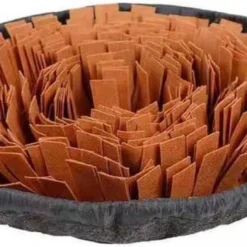 Snuffelmat Hond Kat Honden Speelgoed Puppy Speelgoed Katten Speeltjes – Snuffelmatten Voor Honden En Katten Intelligentie – Hersenwerk – Speelmat – Konijnen – Training – Speeltjes – Trainingsmat – Anti-Schrok – Snuffelkleed – Grijs / Bruin