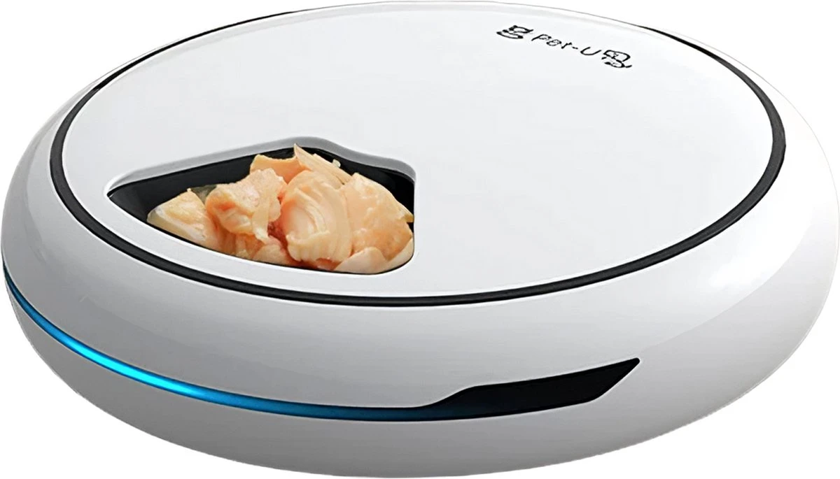 Automatische Voerbak Kat En Hond Voerautomaat Met Smartphone Besturing Wit 1 Automatische Voerbak Kat En Hond Voerautomaat Met Smartphone Besturing Wit