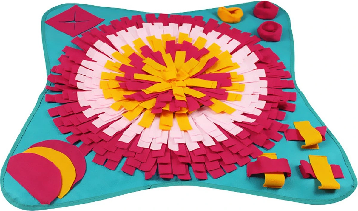 Snuffelmat Hond Bloem – XXL – Intelligentiespel – Langzaam Eten Hond – Dogzoo 1 Snuffelmat Hond Bloem – XXL – Intelligentiespel – Langzaam Eten Hond – Dogzoo