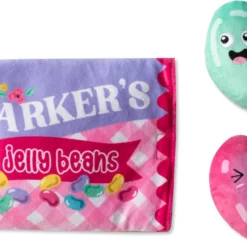 Petshop By Fringe Studio – 289209 – Burrow Barkers Jelly Bean – Hide & Seek – Burrow – Burrows – Hondenspeelgoed – Honden Speelgoed – Hondenspeeltjes – Speelgoed Hond – Speelgoed Voor Honden – Piepspeelgoed – Pluche – Speelgoed Voor Dieren – Hondenkn