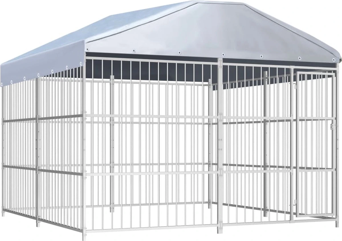 Medina Hondenkennel Voor Buiten Met Dak 300x300x200 Cm