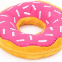 Zippy Paws ZP864 Jumbo Donutz – Strawberry – Speelgoed Voor Dieren – Honden Speelgoed – Honden Knuffel – Honden Speeltje – Honden Speelgoed Knuffel – Hondenspeelgoed Piep – Hondenspeelgoed Bijten