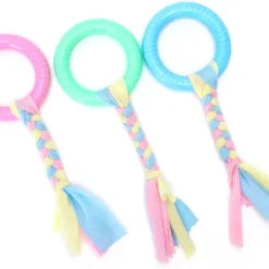 Erg Leuk Honden Speelgoed, Maar Liefst 3 Stuks! De Cirkel Is Van TPR Milieu Vrij Materiaal, Zacht, Slijtvast En Bijtvast. Het Speelgoed Is Niet Giftig En Onschadelijk. Het Helpt Om De Tanden Schoon Te Maken. Voor Uw Eigen Hond Of Bestel Een Cadeau