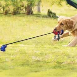 Trekspeeltje Voor De Hond STERK 2.0 – Blauw – Honden Trekspeeltje – Honden Speelgoed – Tanden Reiniging – Snack Speeltje – Behendigheid – Hondenspeelgoed Nieuw Model Blauw