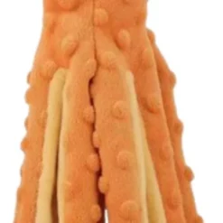 VEDIC® – Octopus Oranje Honden Knuffel – Piepspeelgoed – Geen Vulling – 32CM