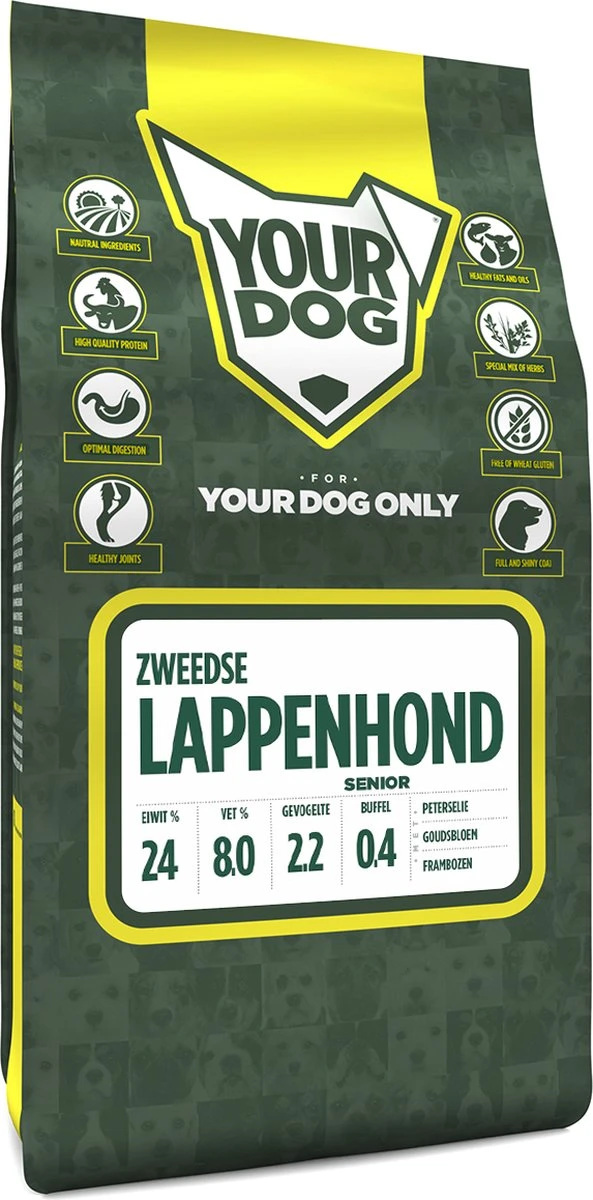 Yourdog Zweedse Lappenhond Senior (3 KG) 1 Yourdog Zweedse Lappenhond Senior (3 KG)