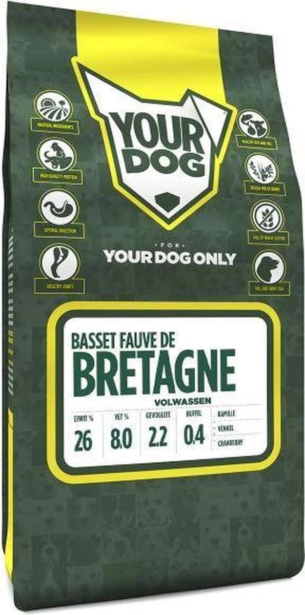 Yourdog Basset Fauve De Bretagne Volwassen (3 KG) 1 Yourdog Basset Fauve De Bretagne Volwassen (3 KG)