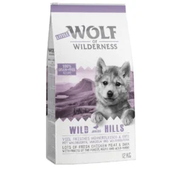 2x12kg Junior Wild Hills Eend Wolf Of Wilderness Hondenvoer