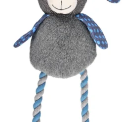 Flamingo Hondenspeelgoed Dotties Hond – Blauw – 11 X 7 X 34 Cm