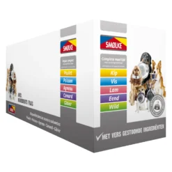 10x395g Vers Gestoomde Mixdoos Smølke Hondenvoer