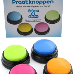 Recalma Praatknoppen Voor Honden – Dogbuttons – Honden Training – Intelligent Honden Speelgoed – Opneembare Knoppen – Tot 30 Seconden