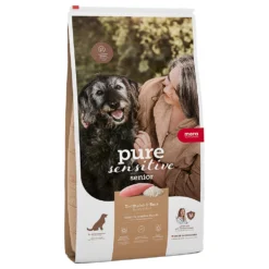 12,5kg MERA Pure Sensitive Senior Kalkoen & Rijst Hondenvoer