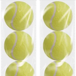 DID 6x Stuks Speelgoed Tennisballen Voor Honden 6 Cm – Honden/huisdieren Speeltjes