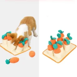 Snuffelmat 28x20cm – Met Een GRATIS Wortel En Octopus Mood Knuffel -Snuffelmat – Snuffelmatten – Snuffelmat Hond- Intelligentie Speelgoed Hond – Hondenspeeltjes – Puppyspeelgoed