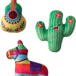 Petshop By Fringe Studio – 289528 – Set Fiesta Fun – – Hondenspeelgoed – Speelgoed Hond – Verjaardag Hond – Knuffel Hond – Honden Speelgoed – Hondenspeeltje – Pluche Speelgoed Hond – Pluche Hondenspeelgoed