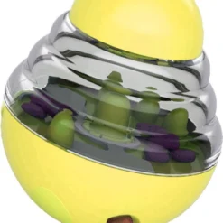 Snackbal Hond – Voerbal – Honden Speelgoed – Intelligentie – Speelbal – Verstelbaar – Geel