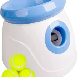 A Sunny Day Automatische Ballenwerper Voor Honden – Ballenschieter – Honden Speelgoed Intelligentie – Wit – Inclusief 3 Tennisballen