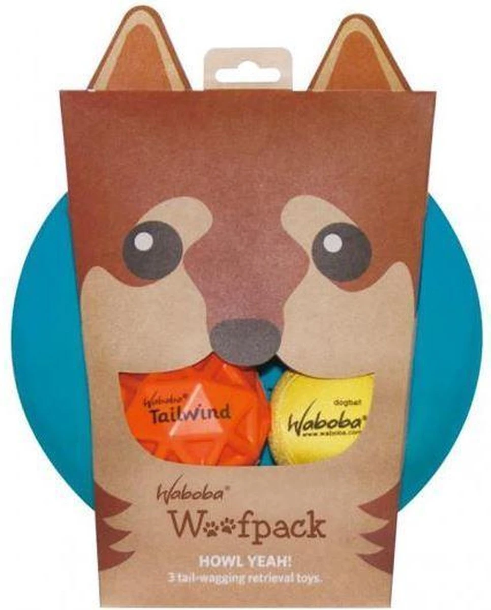 Waboba Woofpack Hond Speelgoed Set Ballen En Frisbee 1 Waboba Woofpack Hond Speelgoed Set Ballen En Frisbee