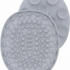 BaykaDecor – Luxe Siliconen Likmat Hond – Honden Speelgoed – Cadeau – Huisdieren – Huisdier – Dieren Speelgoed – Training – Grijs