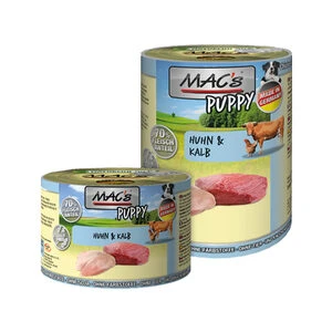 MAC’s Puppy Hondenvoer In Blik – Kip En Kalf – 6×400 G