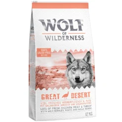 2x12kg Adult ‘Great Desert’ Kalkoen Wolf Of Wilderness Hondenvoer