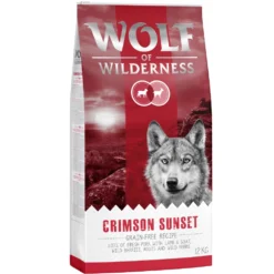 2x12kg ‘Crimson Sunset’ Lam & Geit Wolf Of Wilderness Hondenvoer